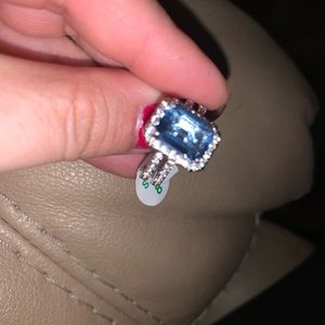 Light blue quart ring